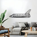 Space Shuttle Metal Aircraft Wall Art - NCP0127 by Navigate Craft