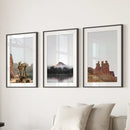 Southwest Desert Set of 3 Prints. Canyon Landscape, Red Rock by Wall Art Set