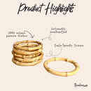 Natural Bamboo Bangle Bracelet by Bamboo Switch