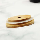 Natural bamboo lid for glass cup – kitchen drinkware accessory by Decorbites