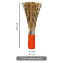 Natural bamboo pot brush set with wood and twine wraps for kitchen by Decorbites