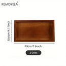 Natural bamboo wooden rectangular tea tray set of 3 dining room by Decorbites