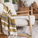 Hand Woven Stripe Throw Blanket