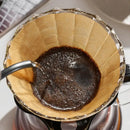 Natural brown cone coffee filter paper kitchen barista accessory by Decorbites