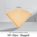 Natural brown cone coffee filter paper kitchen barista accessory by Decorbites