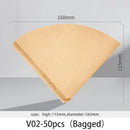 Natural brown cone coffee filter paper kitchen barista accessory by Decorbites