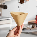 Natural brown cone coffee filter paper kitchen barista accessory by Decorbites