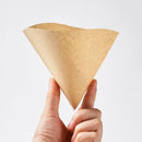 Natural brown cone coffee filter paper kitchen barista accessory by Decorbites