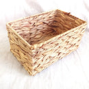 GobekUsa Woven Rattan Desktop Storage Basket Organizer