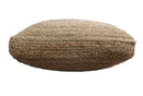 Natural Brown Hand Braided boho square Jute Square Pouf