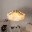 Natural Tiered Capiz Shell Chandelier