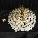 Natural Tiered Capiz Shell Chandelier