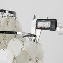 Natural Tiered Capiz Shell Chandelier