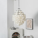 Natural Tiered Capiz Shell Chandelier