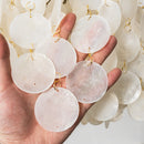Natural Tiered Capiz Shell Chandelier
