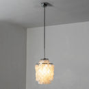 Natural Tiered Capiz Shell Chandelier