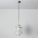 Natural Tiered Capiz Shell Chandelier
