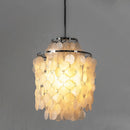 Natural Tiered Capiz Shell Chandelier