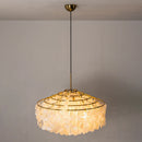 Natural Tiered Capiz Shell Chandelier