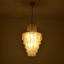 Natural Capiz Shell Tiered Chandelier