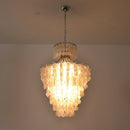 Natural Capiz Shell Tiered Chandelier
