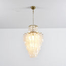 Natural Capiz Shell Tiered Chandelier