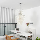 Natural Capiz Shell Tiered Chandelier