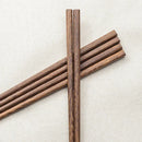 Natural dark brown healthy wood chopsticks set dining room tableware by Decorbites