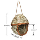 GobekUsa Natural Grass Bird Cage Hanging Parrot Nest
