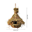GobekUsa Natural Grass Bird Cage Hanging Parrot Nest