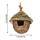 GobekUsa Natural Grass Bird Nest Cage for Outdoor Decor