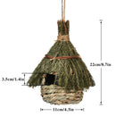 GobekUsa Natural Grass Bird Nest Cage for Outdoor Decor