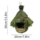 GobekUsa Natural Grass Bird Nest Cage for Outdoor Decor