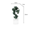 GobekUsa Green Taihu Stone Coral Sculpture for Room Decoration