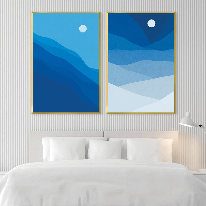 Natural Landscape Blue Canvas