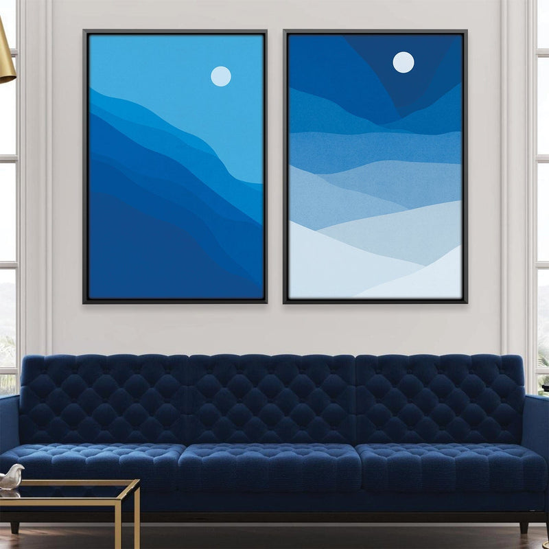 Natural Landscape Blue Canvas