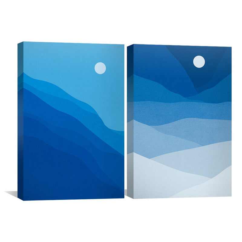 Natural Landscape Blue Canvas