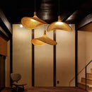 GobekUsa Bamboo Wicker Chandelier Ceiling Hanging Lamp Dining Room Pendant Light
