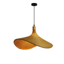 GobekUsa Bamboo Wicker Chandelier Ceiling Hanging Lamp Dining Room Pendant Light