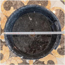 Handcrafted Black Marble Round Vessel Sink For Bathroom
