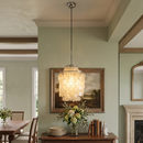 Natural Tiered Capiz Shell Chandelier