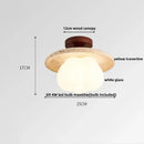 GobekUsa Ellipse Stone LED Ceiling Light Natural Travertine Lamp Plafon