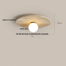 GobekUsa Ellipse Stone LED Ceiling Light Natural Travertine Lamp Plafon