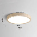GobekUsa Ellipse Stone LED Ceiling Light Natural Travertine Lamp Plafon