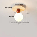 GobekUsa Ellipse Stone LED Ceiling Light Natural Travertine Lamp Plafon