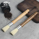Natural wood coffee grinder cleaner brush kitchen tool by Decorbites