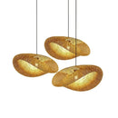 GobekUsa Bamboo Pendant Light Hand Woven LED Chandelier for Home Decor