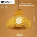 GobekUsa Bamboo Pendant Light Hand Woven LED Chandelier for Home Decor