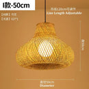 GobekUsa Bamboo Pendant Light Hand Woven LED Chandelier for Home Decor