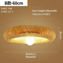 GobekUsa Bamboo Pendant Light Hand Woven LED Chandelier for Home Decor